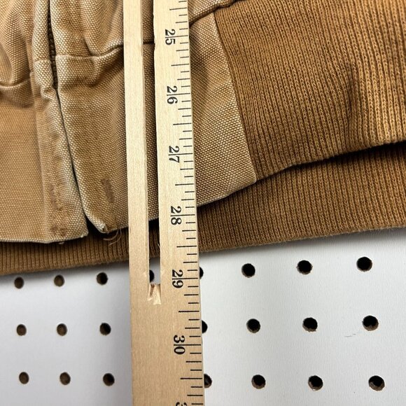 Vintage Carhartt Active Jacket 2XL XXL Plaid Lined Faded Work Wear MLGW Memphis - Picture 8 of 9